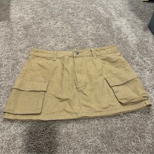 SHEIN Beige Utility Skirt